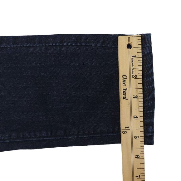 Ann Taylor Loft Curvy Skinny Denim Jeans Size 26 / 2 Low Rise Dark Wash - Picture 6 of 11